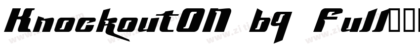 KnockoutON 69 Full字体转换